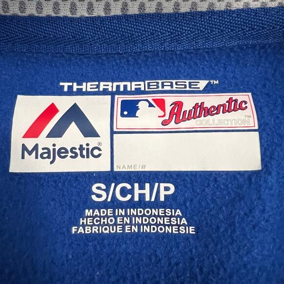 Majestic Authentic MLB Mens Chicago‎ Cubs Postseason Blue Hoodie Size Small - Picture 6 of 7